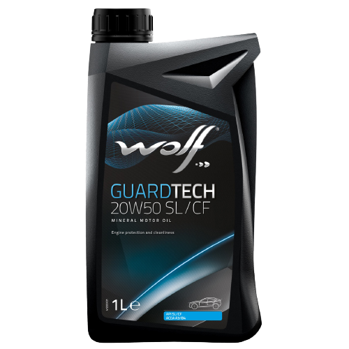 Моторное масло Wolf GuardTech 20W-50 SL/CF, 1л 